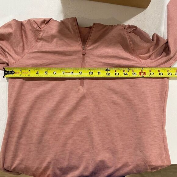 Apana Lightweight Half-Zip Active Hoodie – Rose Pink | Size L - Picture 3 of 4